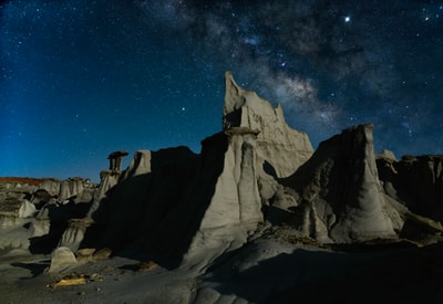 夜晚的灰岩峡谷